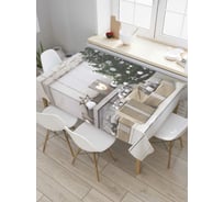 Прямоугольная скатерть JOYARTY Аккуратные подарки из сатена tc_78646_120x145