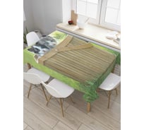 Прямоугольная скатерть JOYARTY Ведро с котиками из сатена tc_9633_120x145