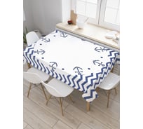 Прямоугольная скатерть JOYARTY Вихрь якорей из сатена tc_23140_120x145