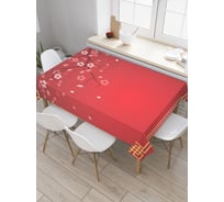 Прямоугольная скатерть JOYARTY Ветвь сакуры в узоре из сатена tc_52788_120x145