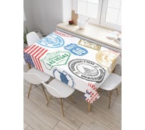 Прямоугольная скатерть JOYARTY Американские печати из сатена tc_36832_120x145