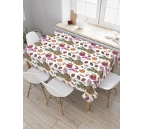 Прямоугольная скатерть JOYARTY Ананасовая плантация из сатена tc_56816_120x145