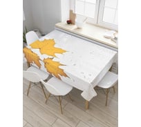 Прямоугольная скатерть JOYARTY Влажные кленовые листья из сатена tc_4542_120x145