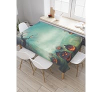 Прямоугольная скатерть JOYARTY Атака Джек-фонарей из сатена tc_4808_120x145