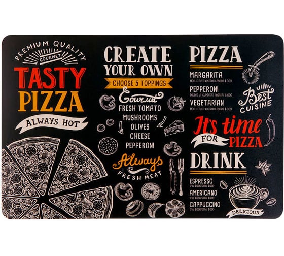 Сервировочная салфетка PERFECTO LINEA Tasty Pizza 43.5x28.2 см 45-002279 1