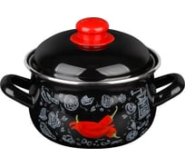 Эмалированная стальная кастрюля PERFECTO LINEA Перчик 3.8 л 50-367838