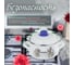 Эмалированная стальная кастрюля PERFECTO LINEA Цветок лаванды 2.8 л 50-390228 5