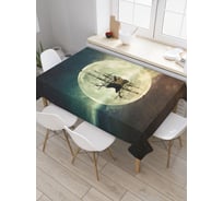 Прямоугольная скатерть JoyArty Лунный корабль из сатена tc_32177_120x145