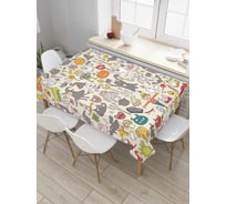 Прямоугольная скатерть JoyArty Нечисть из сатена tc_6037_120x145