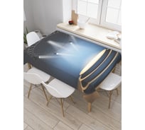 Прямоугольная скатерть JoyArty Ослепительный подиум из сатена tc_8270_120x145