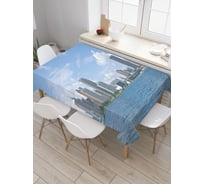 Прямоугольная скатерть JoyArty Летний Детройт из сатена tc_38116_120x145