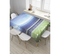 Прямоугольная скатерть JoyArty Освещенный стадион из сатена tc_8009_120x145