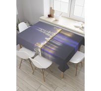 Прямоугольная скатерть JoyArty Манама королевство Бахрейн из сатена tc_31640_120x145