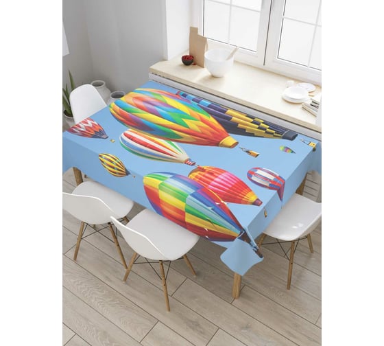 Прямоугольная скатерть JoyArty Небо воздушных шаров из сатена tc_7741_120x145 1