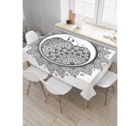 Прямоугольная скатерть JoyArty Лунные узоры из сатена tc_18720_120x145