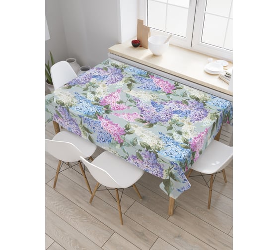 Прямоугольная скатерть JoyArty Любовная весна из сатена tc_22255_120x145 1