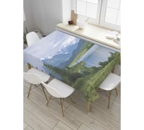 Прямоугольная скатерть JoyArty Пейзаж гор из сатена tc_32890_120x145