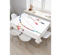 Прямоугольная скатерть JoyArty Лук и стрелы из сатена tc_29391_120x145