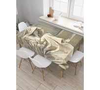 Прямоугольная скатерть JoyArty Отчаянная дева из сатена tc_9961_120x145