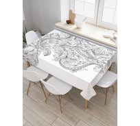 Прямоугольная скатерть JoyArty Необычная гравюра из сатена tc_18718_120x145