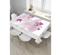 Прямоугольная скатерть JoyArty Нежная орхидея из сатена tc_8640_120x145