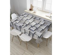 Прямоугольная скатерть JoyArty Неровные доски из сатена tc_8479_120x145