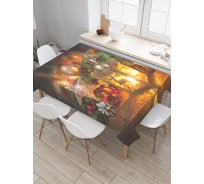 Прямоугольная скатерть JoyArty Огненный сувенир из сатена tc_21430_120x145