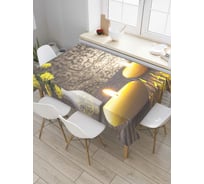 Прямоугольная скатерть JoyArty Магические свечи из сатена tc_7561_120x145