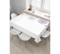 Прямоугольная скатерть JoyArty Любовные одуванчики из сатена tc_28590_120x145