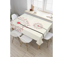 Прямоугольная скатерть JoyArty Одуванчик в спокойствии из сатена tc_4261_120x145