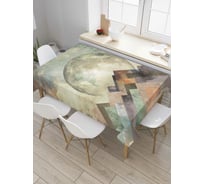 Прямоугольная скатерть JoyArty Лунное столкновение из сатена tc_7725_120x145