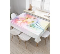 Прямоугольная скатерть JoyArty Образные цветы из сатена tc_21124_120x145