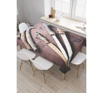 Прямоугольная скатерть JoyArty Любимые кинжалы из сатена tc_369627_120x145