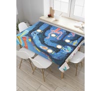 Прямоугольная скатерть JoyArty Океанский лабиринт из сатена tc_6741_120x145