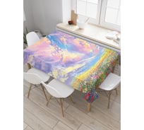 Прямоугольная скатерть JoyArty Небесные краски из сатена tc_19334_120x145