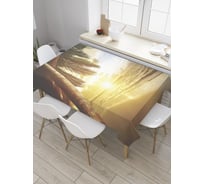 Прямоугольная скатерть JoyArty Марево заката из сатена tc_8786_120x145