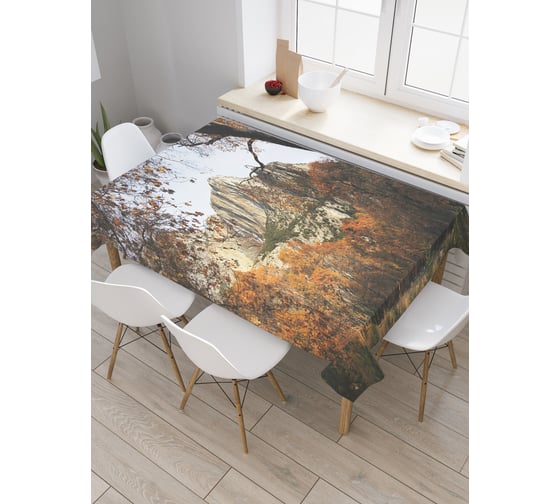 Прямоугольная скатерть JoyArty Недосягаема высь из сатена tc_19002_120x145 1