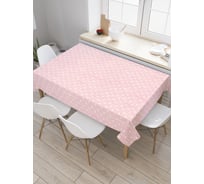 Прямоугольная скатерть JoyArty Мазки на горошках из сатена tc_28987_120x145