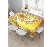 Прямоугольная скатерть JoyArty Пламенная фантазия из сатена tc_21554_120x145