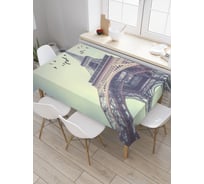 Прямоугольная скатерть JoyArty Парижские птицы из сатена tc_6489_120x145