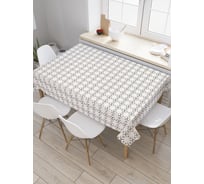 Прямоугольная скатерть JoyArty Клетка виши из сатена tc_30721_120x145