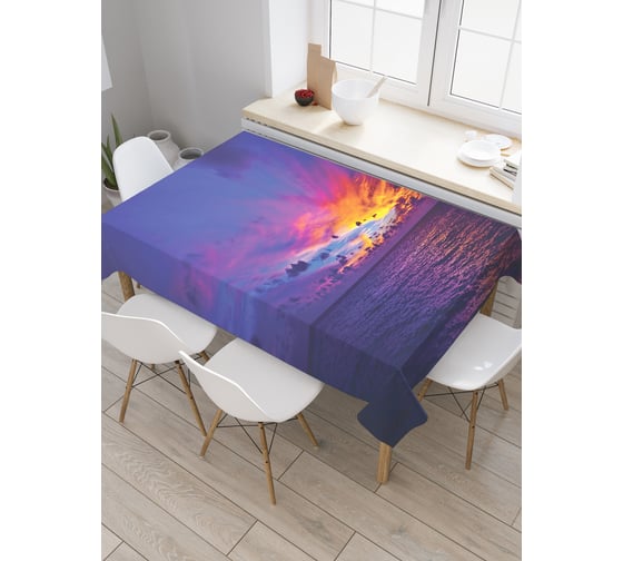 Прямоугольная скатерть JoyArty Небесные явления из сатена tc_19658_120x145 1