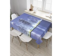 Прямоугольная скатерть JoyArty Огни современного города из сатена tc_31546_120x145