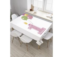 Прямоугольная скатерть JoyArty Летающий годик из сатена tc_35018_120x145