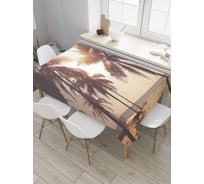 Прямоугольная скатерть JoyArty Пальмы в солнечном свете из сатена tc_8774_120x145