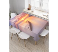 Прямоугольная скатерть JoyArty Останки у берега из сатена tc_20551_120x145