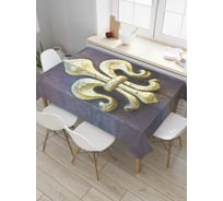Прямоугольная скатерть JoyArty Орнамент из золота из сатена tc_4945_120x145