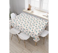 Прямоугольная скатерть JoyArty Лисицы в лесу из сатена tc_78640_120x145