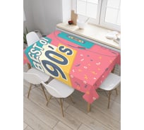 Прямоугольная скатерть JoyArty Лучшее из 90-х из сатена tc_9776_120x145