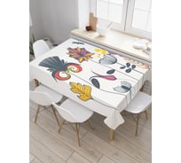 Прямоугольная скатерть JoyArty Любовная флора из сатена tc_18346_120x145